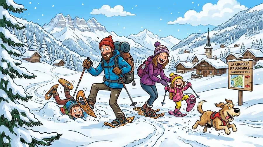 Raquettes à neige — fun
